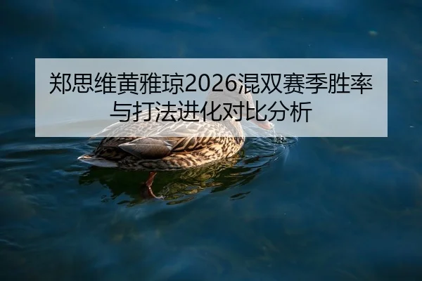 郑思维黄雅琼2026混双赛季胜率与打法进化对比分析 - pandasports